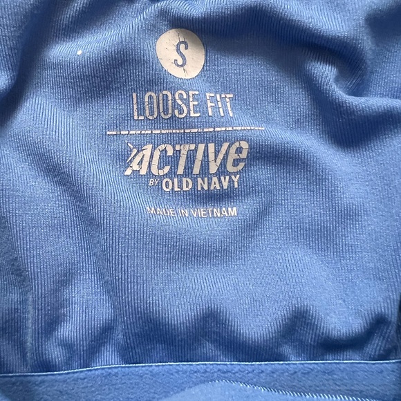 EUC Old Navy Baggy Athletic Top Blue Drawstring S - Picture 6 of 7